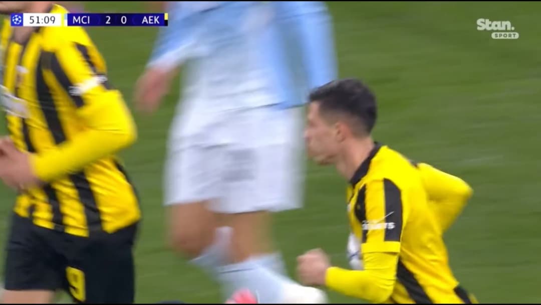 VIDEO/ Mbrojtësi i Kombëtares lë gjurmë në Champions, shënon në sfidën ndaj Manchester City